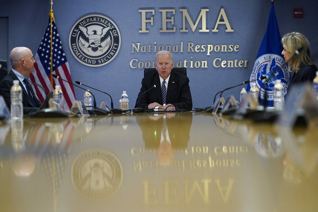 Biden says he’s doubling spending to help communities prepare for hurricanes