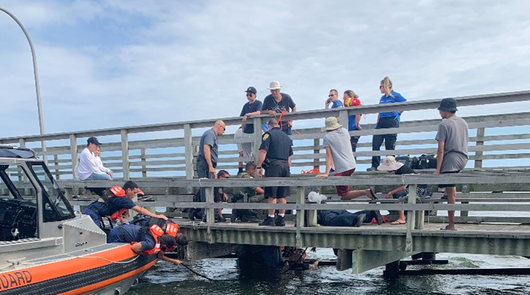 Kayakers rescued at Captree State Park
