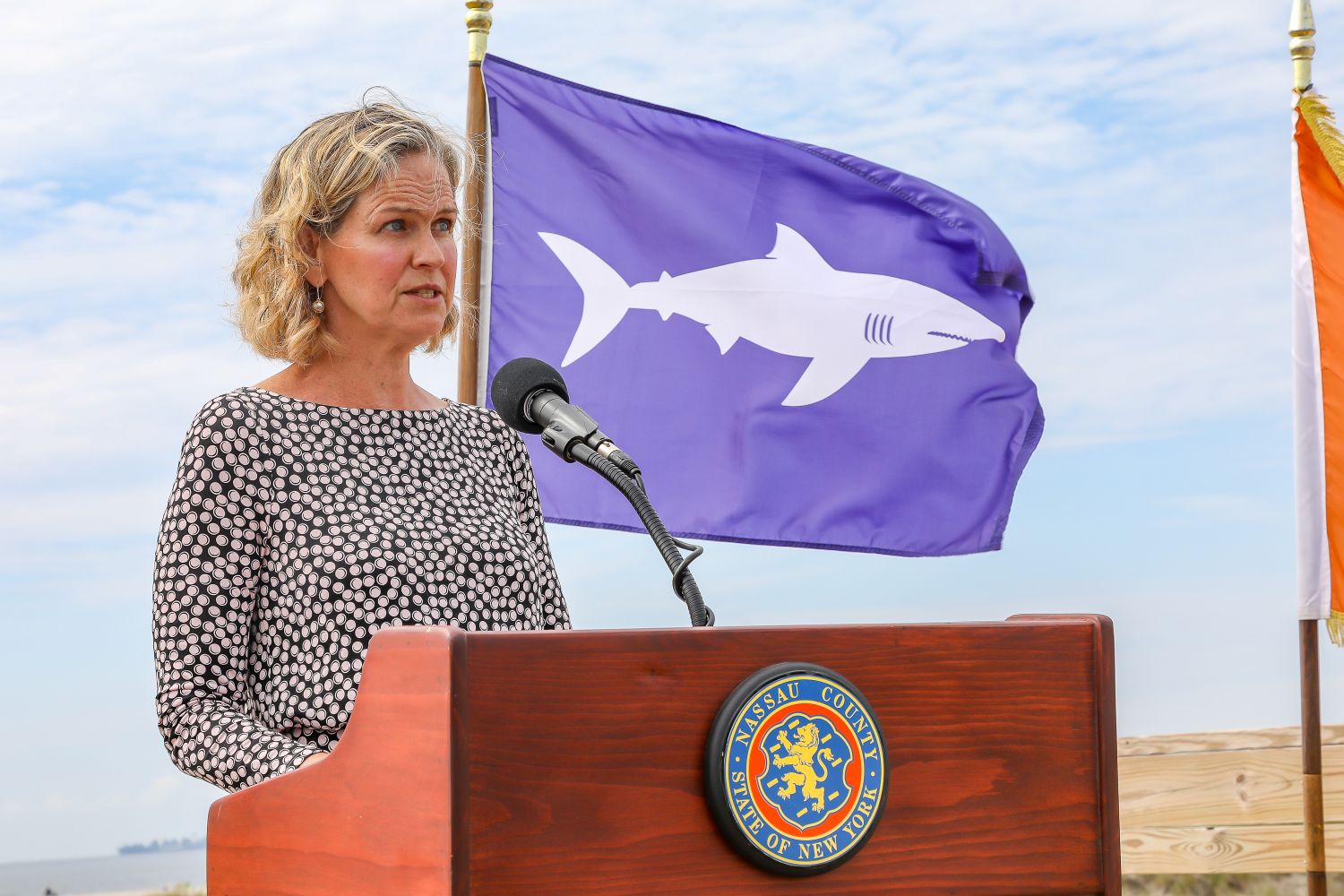 Nassau County has a new plan to alert swimmers about shark sightings