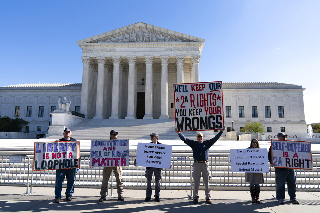 Supreme Court hears arguments in major gun rights case