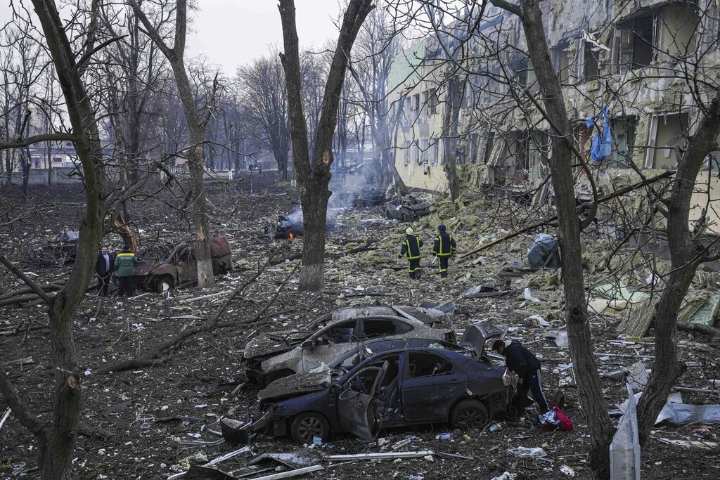 Strike on Ukrainian hospital that killed 3 draws outrage