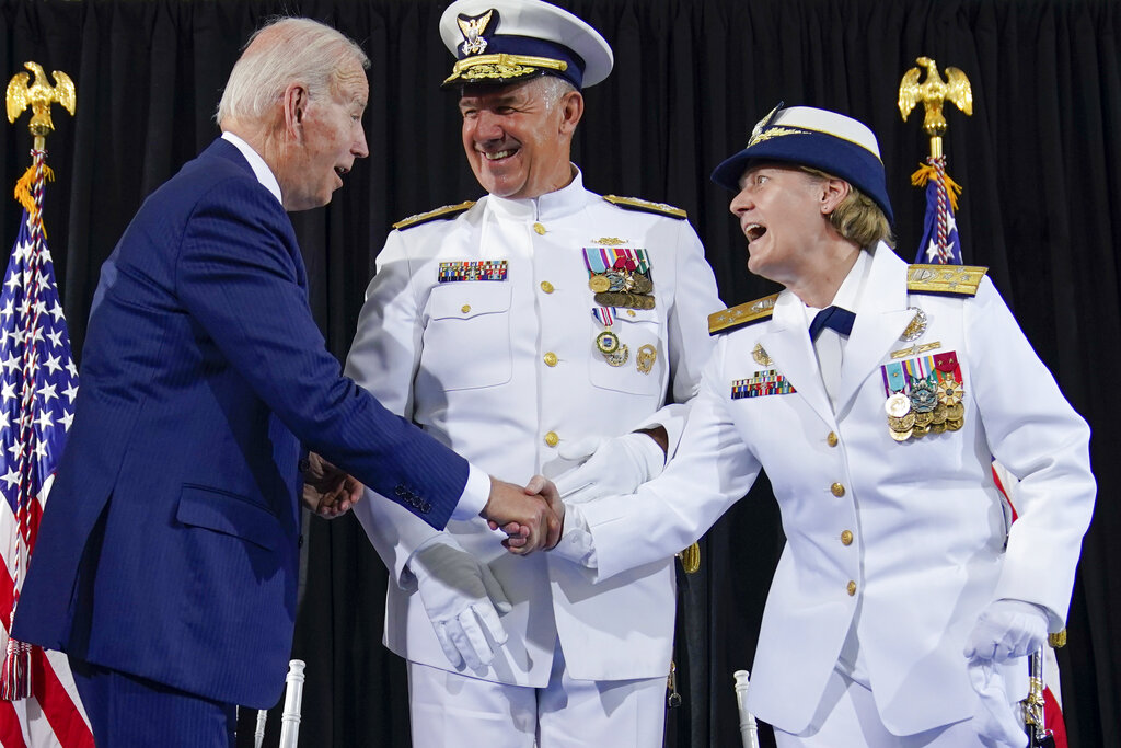Biden says 1st female armed services chief is ‘about time’