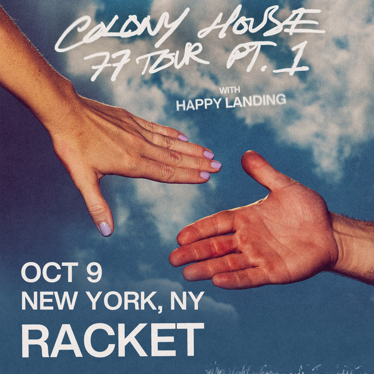 Win tickets to Colony House at Racket