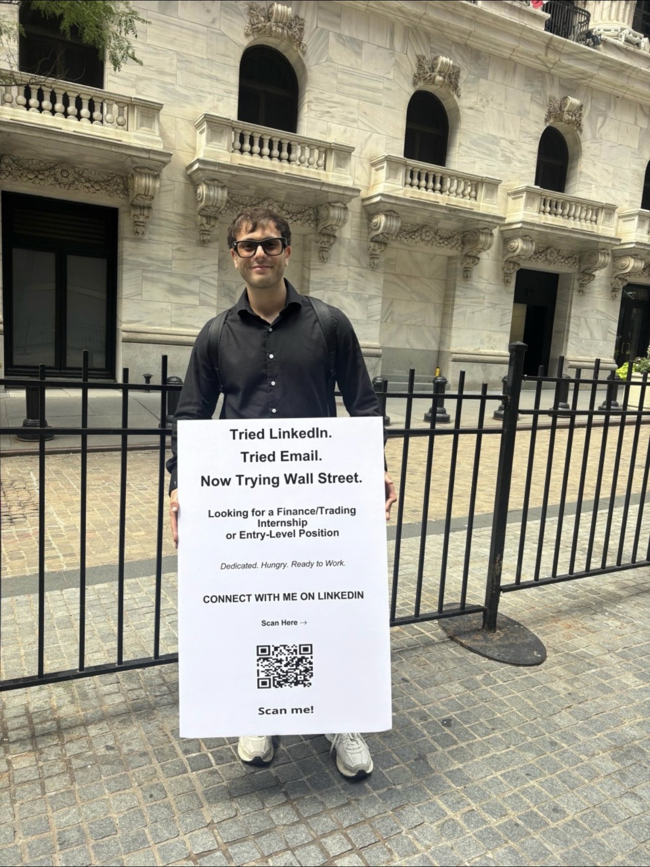 Sam Rabinowitz is Getting Creative to Find a Job!
