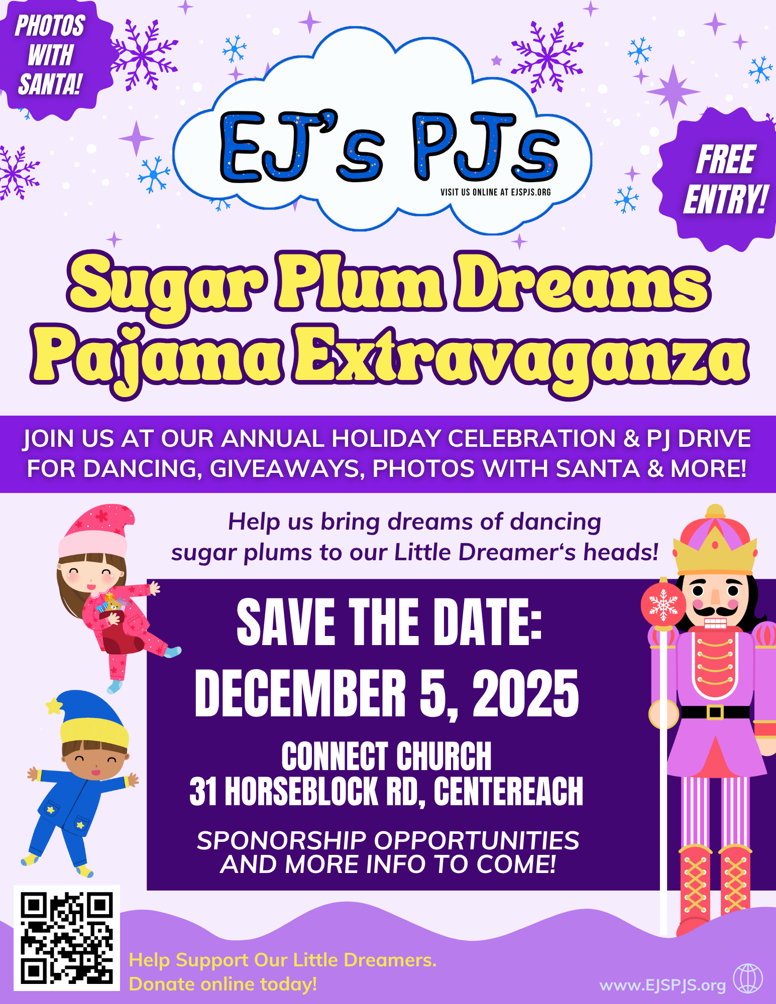 EJ’s PJ’s Sugar Plum Dreams Pajama Extravaganza!