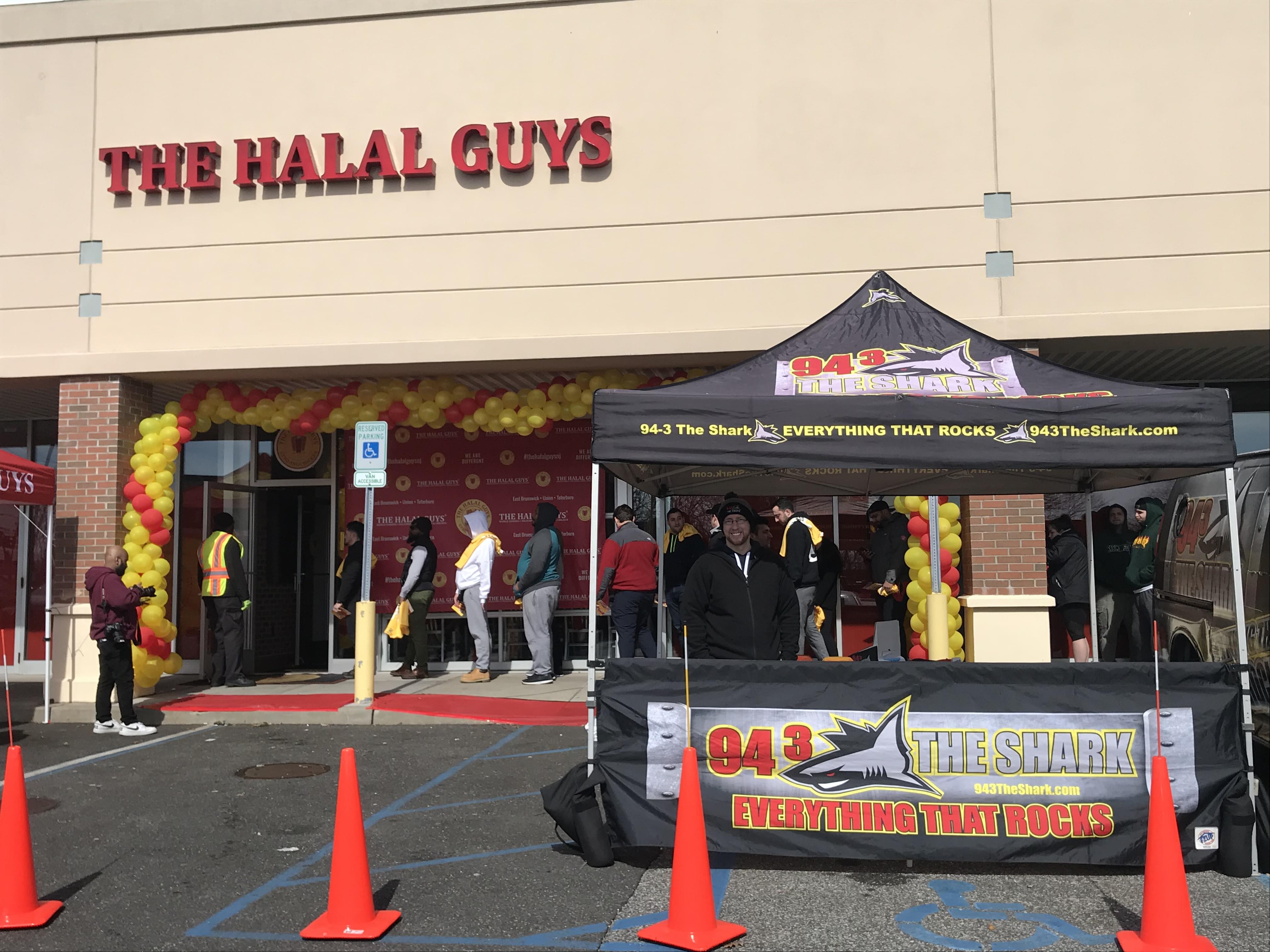 94.3 The Shark at the Grand Opening of the Halal Guys