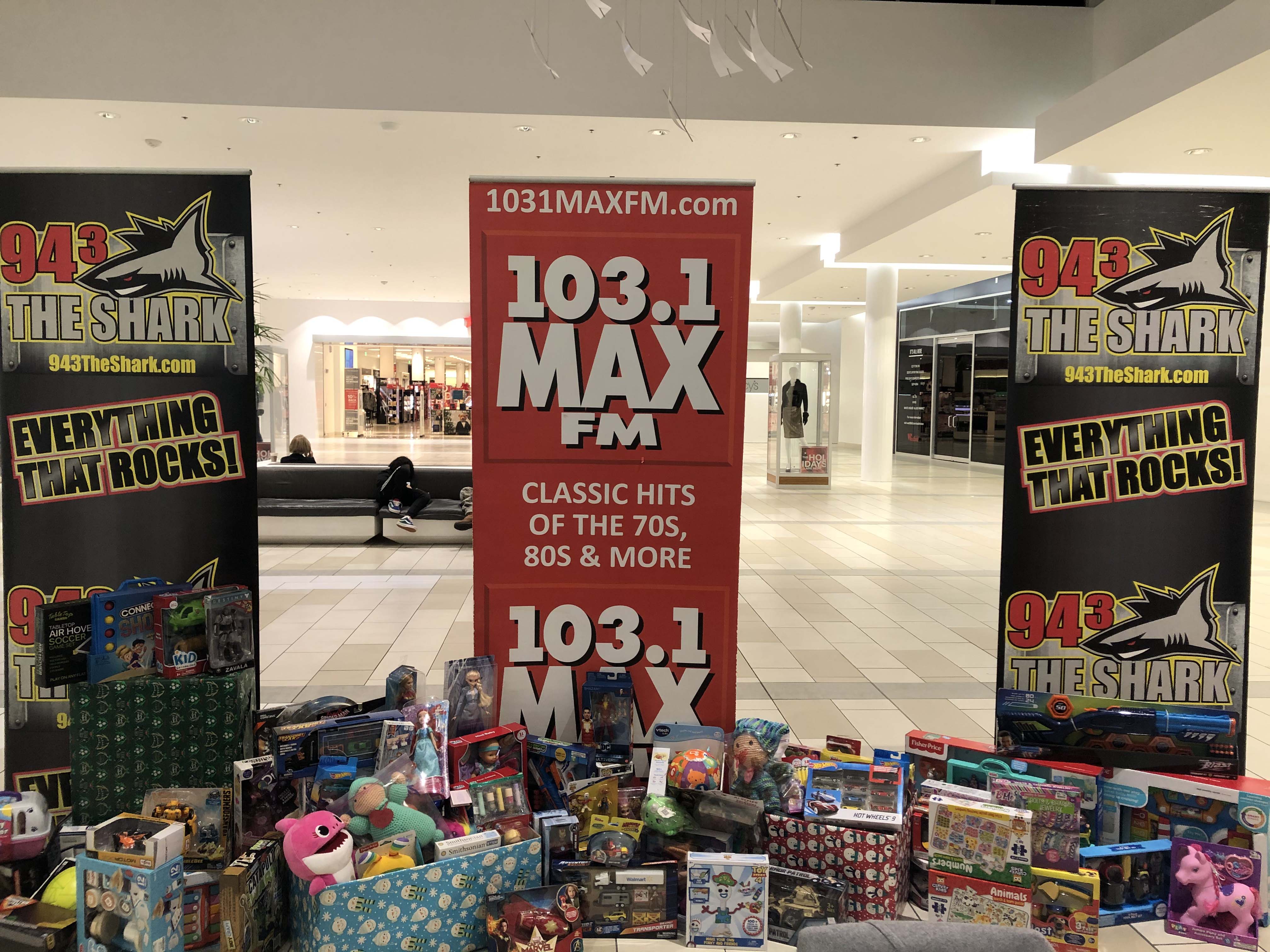 103.1 MAX FM and 94.3 The Shark’s Toy Drive benefiting Family Service League