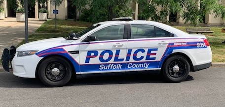 Suffolk police officer saves man who drove his truck into the water