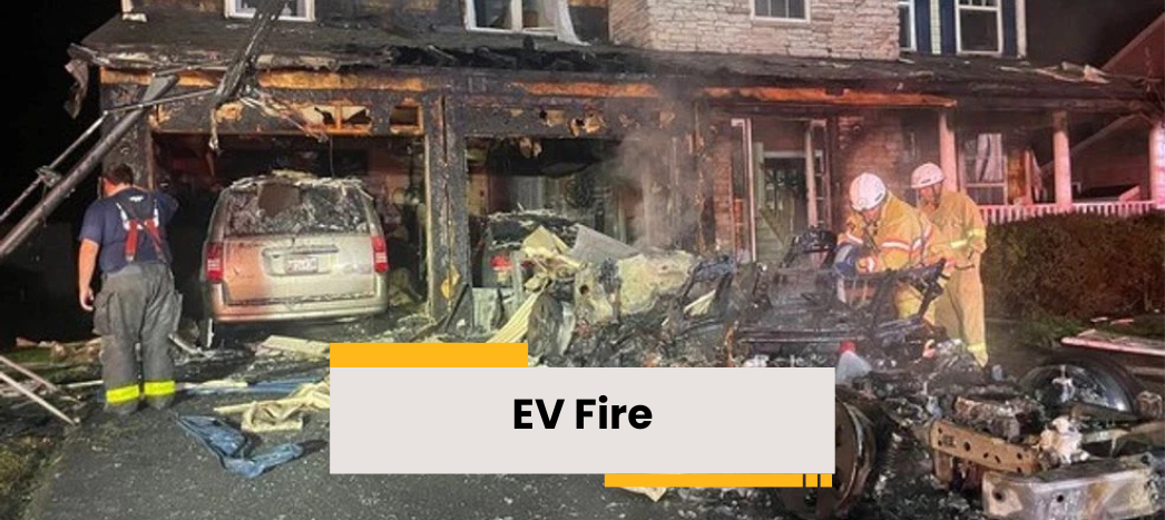 Electric Vehicle Fire Damages Maryland Home and Multiple Vehicles