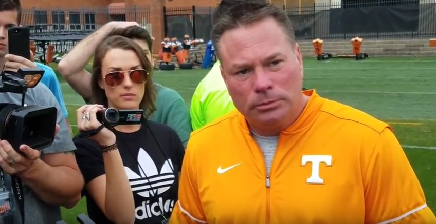 Video: Interview with Butch Jones after practice 1