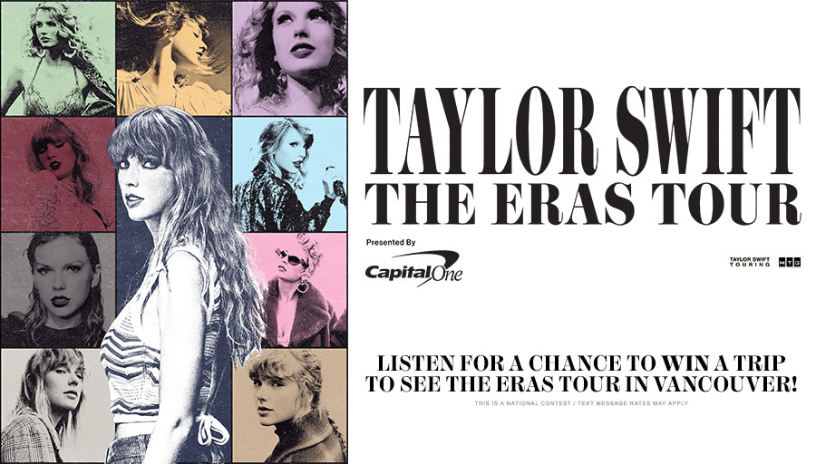 Listen for a chance to win a trip to see Taylor Swift - The Eras Tour in Vancouver!