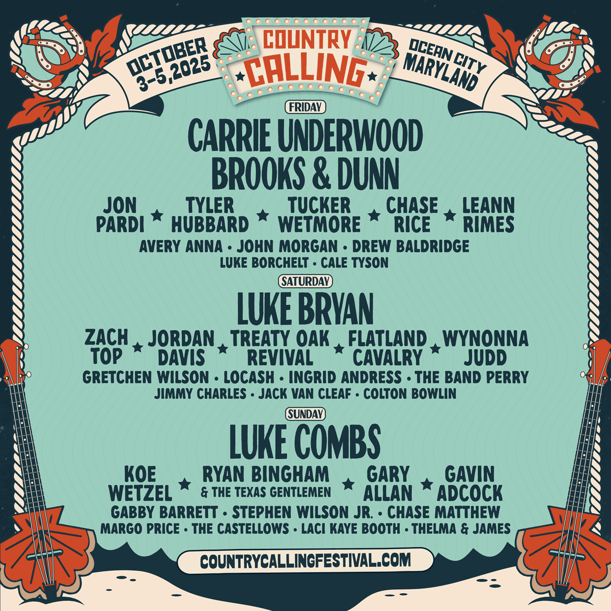 Full lineup available here!