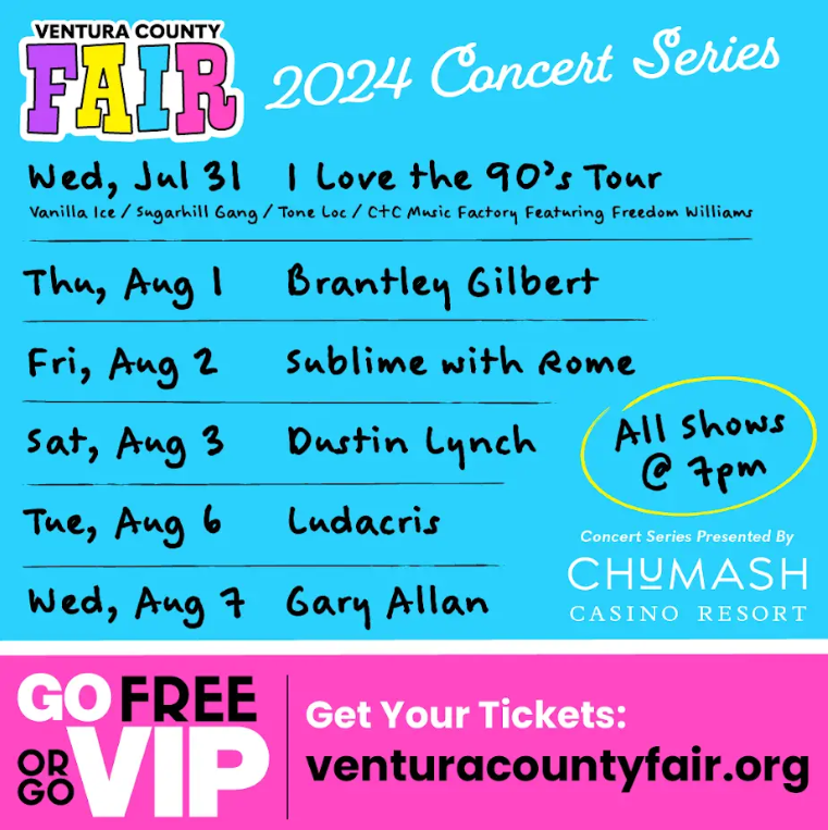 2024 Ventura County Fair Concert Series KBBYFM