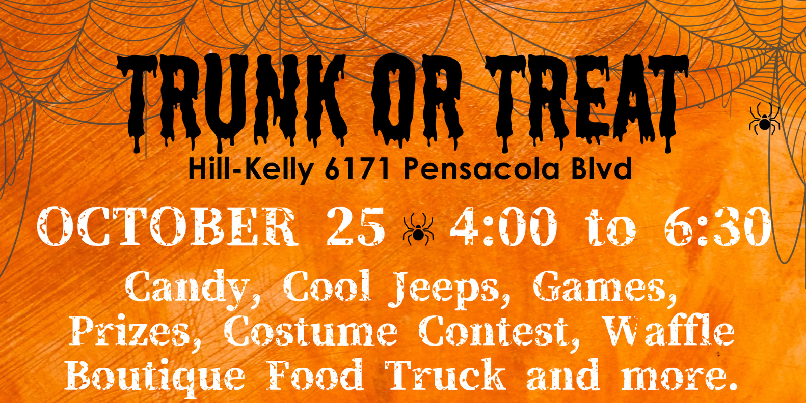 TRUNK OR TREAT – OCTOBER 25TH