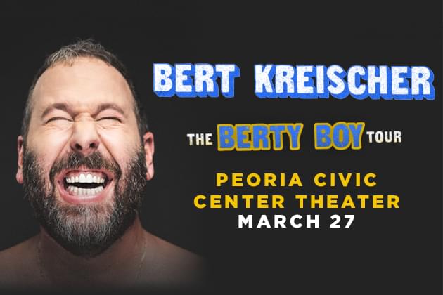 Comedian Bert Kreischer Will Play Peoria in March At The Peoria Civic Center Theater!