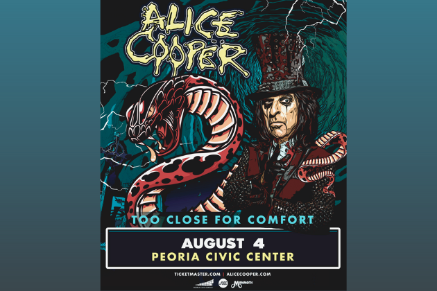 ALICE COOPER is headed to the Peoria Civic Center!