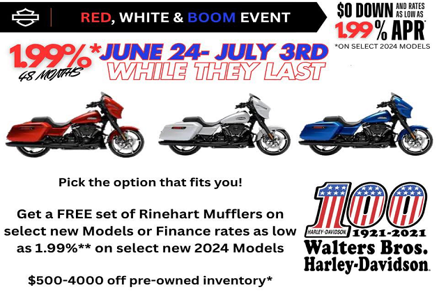 All This Week St. Jude Summer Rides Celebrates The 4th With Walters Bros Harley Davidson!