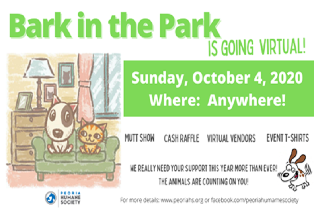Peoria Humane Society’s Bark in the Park Has Gone Virtual