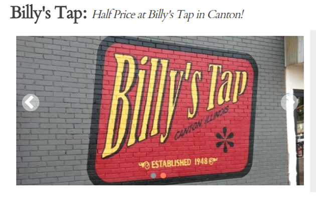 Billy’s Tap In Canton Is This Week’s Sweet Deal [DETAILS]