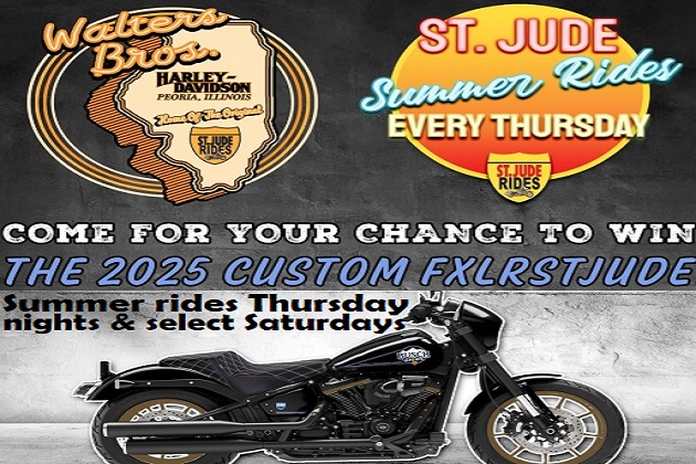 Harley Davidson St. Judes Summer Rides Are Back! May 10 Backroads Saloon Bartonville