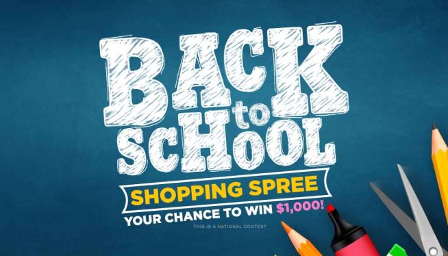 Back to School Shopping Spree! Enter for your chance to win $1,000