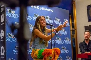 August 17, 2023 ~ Lauren Daigle performs some of her hit songs for a private audience of listeners at the WDVD studio. Photo: Andrew Mullin