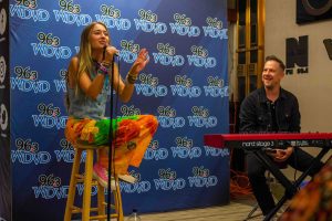 August 17, 2023 ~ Lauren Daigle performs some of her hit songs for a private audience of listeners at the WDVD studio. Photo: Andrew Mullin