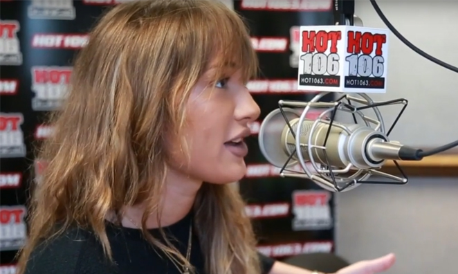 Niykee Heaton in the Hot 106 Studio