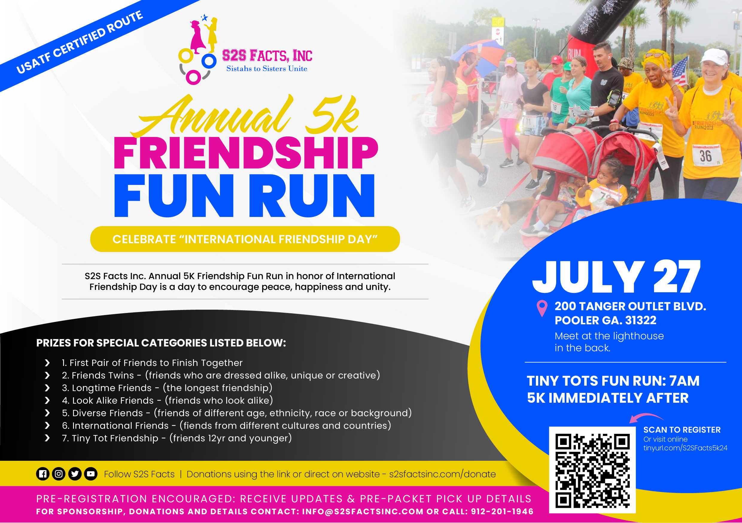 S2S Facts Inc – Annual 5K Friendship Fun RUN