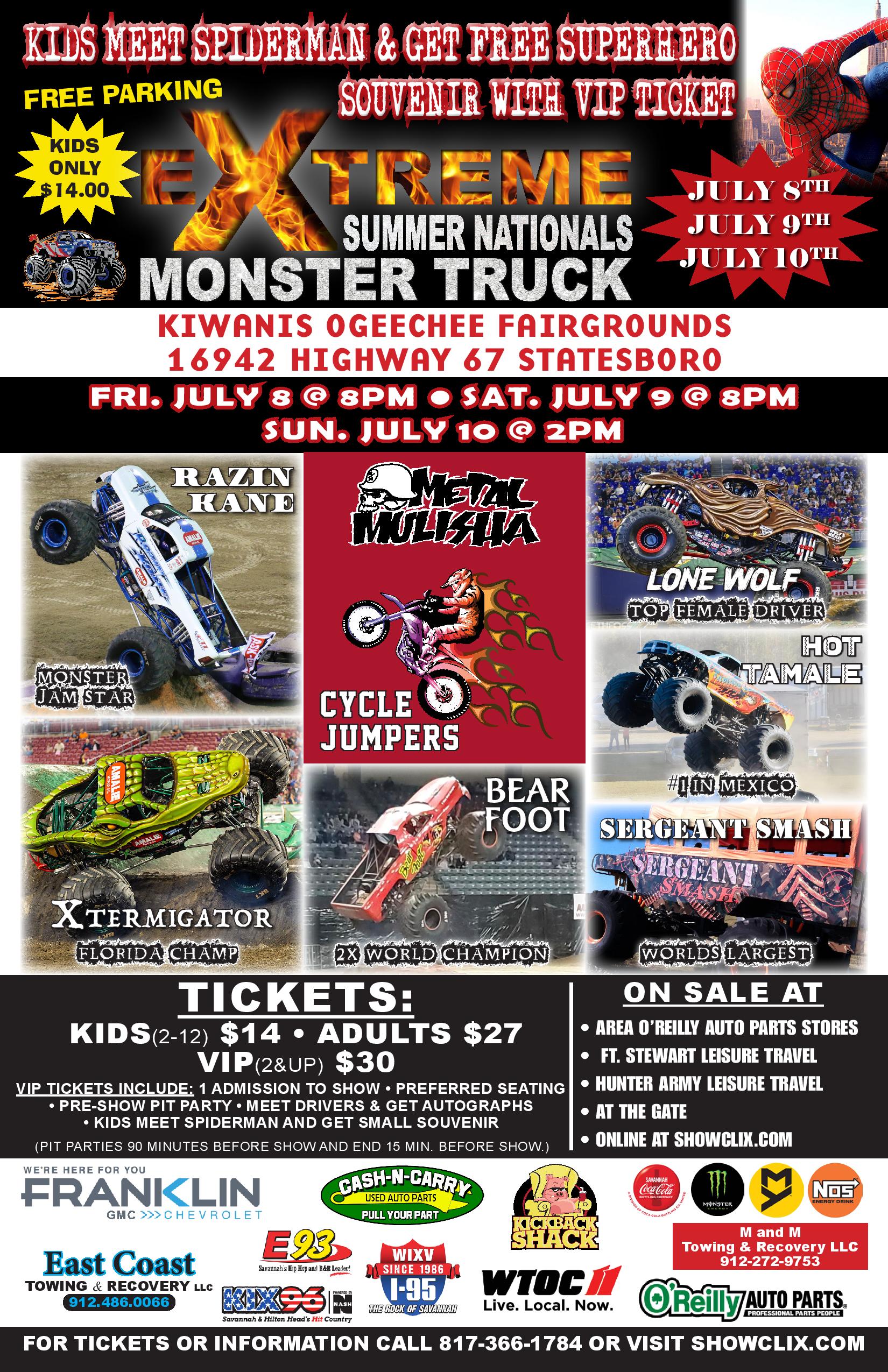 Extreme Monster Trucks Contest Rules