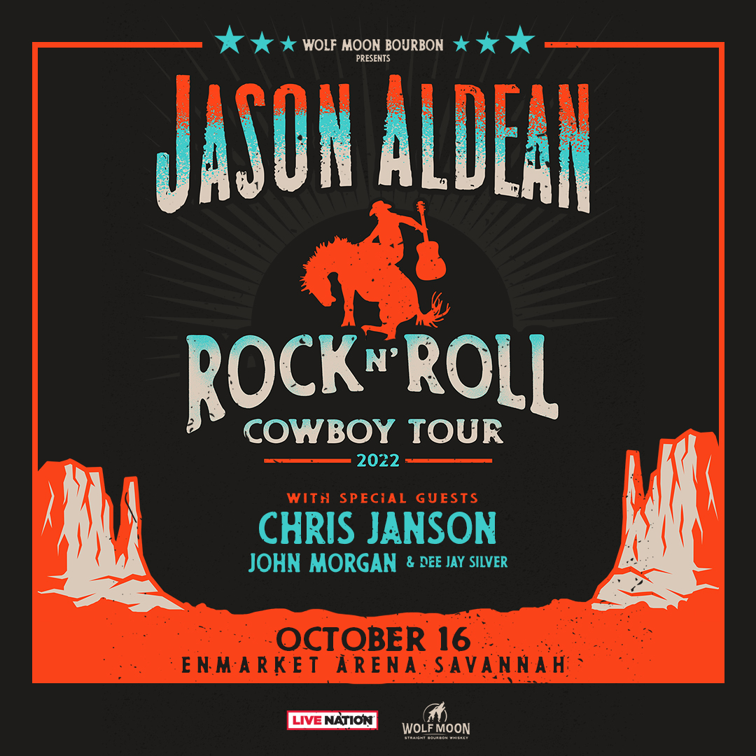 Jason Aldean Savannah Show Rescheduled to October 16th!