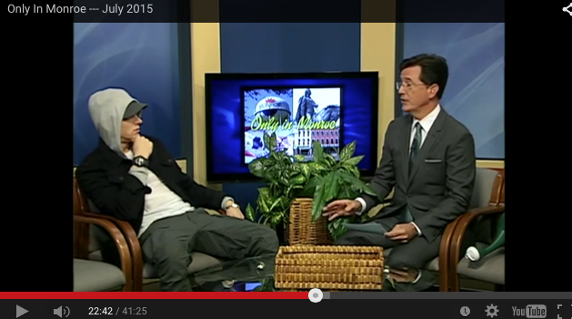 “Only in Monroe”: the cable access show gets worldwide attention with Stephen Colbert and Eminem