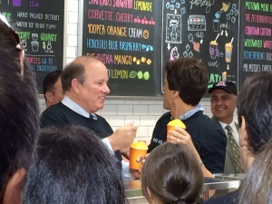 Mitch Albom brings water ice to Detroit. All proceeds go to S.A.Y. Detroit