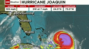 Hurricane Joaquin upgraded to Category 2