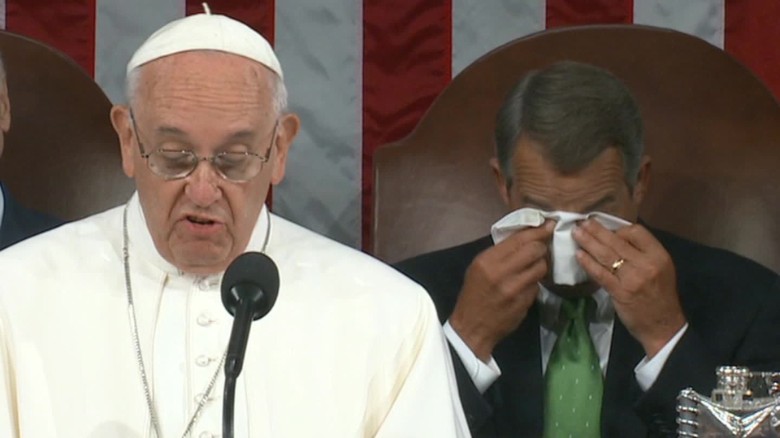 So emotional: tears from Boehner, Rubio and other members of Congress during Pope Francis’ visit