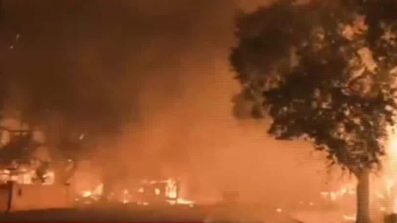 Shocking video shows destruction from California wildfire