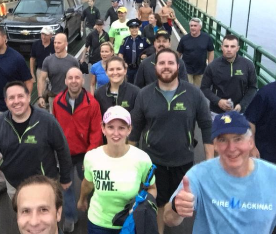 Governor Snyder joins thousands on Mackinac Bridge walk