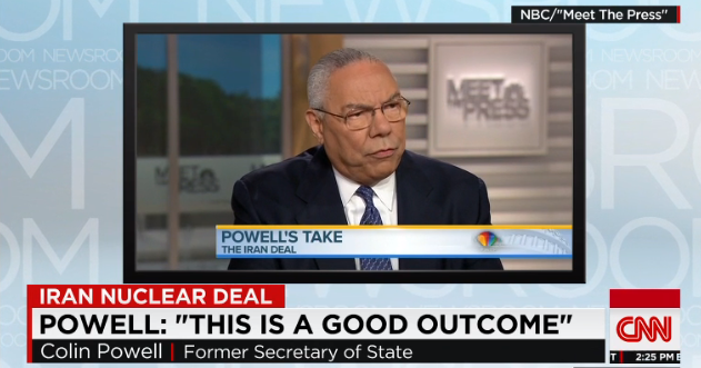 Colin Powell supports Iran nuclear deal