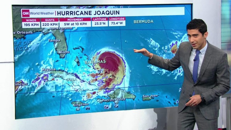 Hurricane Joaquin now category 3