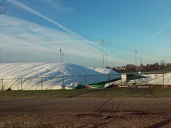 Eastern Michigan’s dome collapses