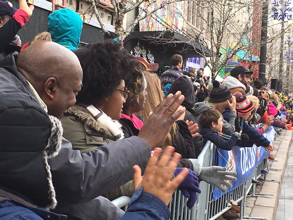 Accident along route at Detroit parade