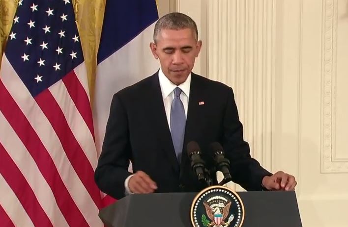 President Obama Holds a Joint Press Conference with President Hollande