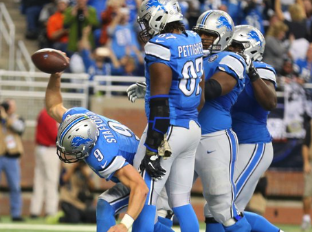 The Detroit Lions beat the Oakland Raiders