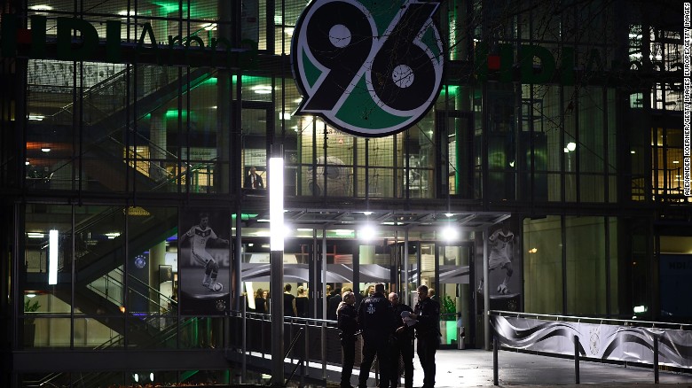 German football stadium evacuated, game canceled