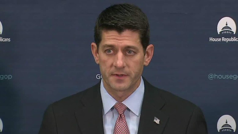 Paul Ryan calls for pause in refugee program