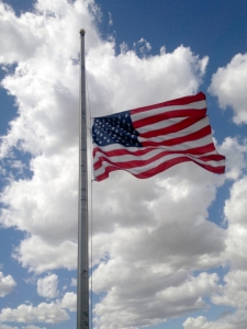 U.S. flag half staff