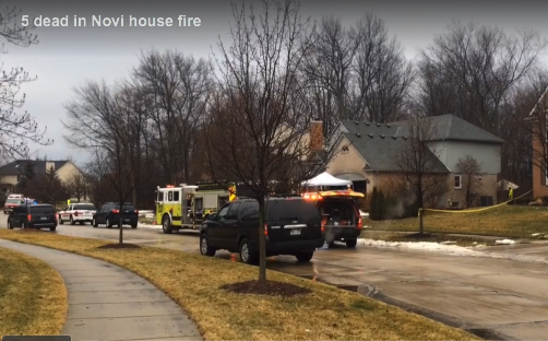 Five people dead in Novi house fire