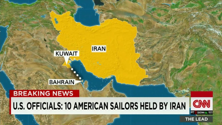 Ten American sailors are in Iranian custody