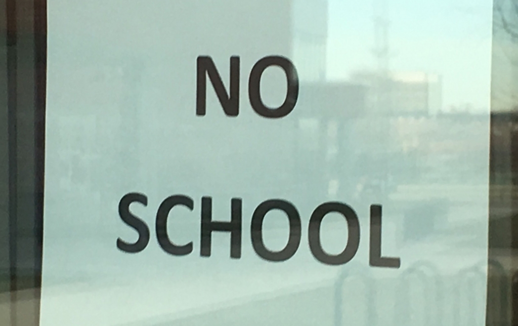 No School Sign