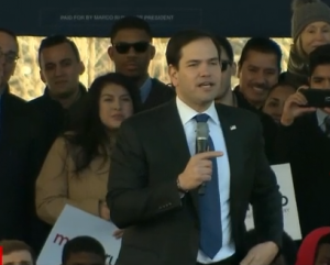 Rubio Mocks Trump at rally